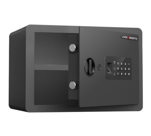 Сейф LockSworth биометрический + электронный замок + ключ, 250х360х250 мм, 7,6 кг, черный