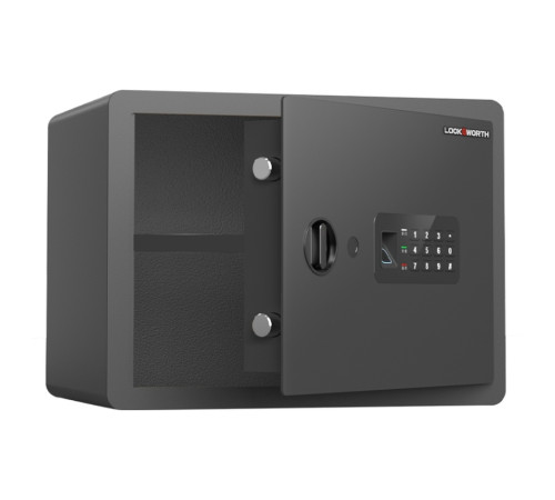 Сейф LockSworth биометрический + электронный замок + ключ, 400х300х300 мм, 10 кг, черный
