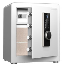 Сейф LockSworth биометрический + электронный замок + ключ, 450х380х320 мм, 20,7 кг, белый