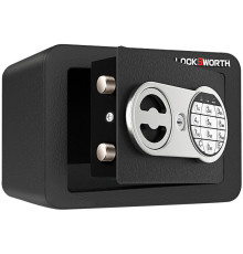 Сейф LockSworth электронный замок + ключ, 170х230х170 мм, 2 кг, черный