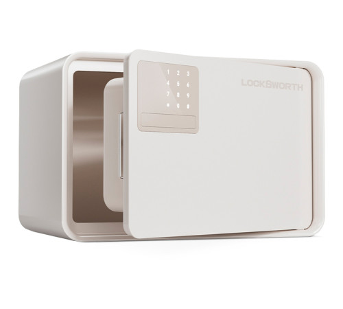 Сейф LockSworth электронный замок + ключ, 200х310х200 мм, 4 кг, белый