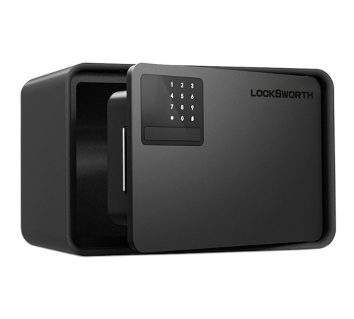 Сейф LockSworth электронный замок + ключ, 200х310х200 мм, 4 кг, черный