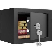 Сейф мебельный DELI "ET560" ключевой замок, 170х230х170 мм, 2.8 кг, черный