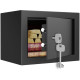 Сейф мебельный DELI "ET560" ключевой замок, 170х230х170 мм, 2.8 кг, черный