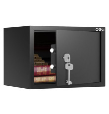 Сейф мебельный DELI "ET562" ключевой замок, 250х350х250 мм, 8.67 кг, черный