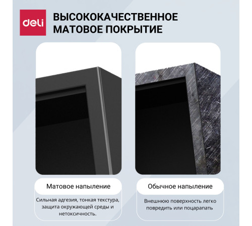 Сейф мебельный DELI "ET564" ключевой замок, 500х350х310 мм, 17,9 кг, черный