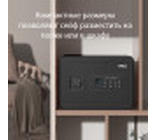 Сейф мебельный DELI "ET591" биометрический + электронный замок+ключ, 250х350х250 мм, 8,6 кг, черный