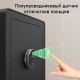 Сейф мебельный DELI "ET631" биометрический + электронный замок, ключ, 450х380х320 мм, 20 кг, черный