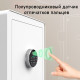Сейф мебельный DELI "ET633" биометрический + электронный замок+ключ, 350х250х250 мм, 8,5 кг, белый