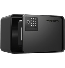 Сейф "LockSworth" биометрический + электронный замок + ключ, 200х310х200 мм, 4 кг, черный