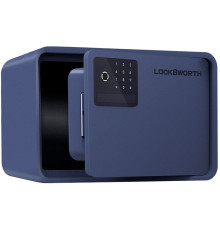 Сейф "LockSworth" биометрический + электронный замок + ключ, 200х310х200 мм, 4 кг, синий