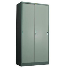 Шкаф-купе металлический President 1830х917х457мм, 3 полки, серый