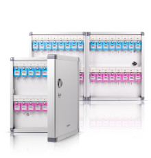 Шкафчик DELI на 32 ключа, 323x269x65 мм,  серебристого цвета