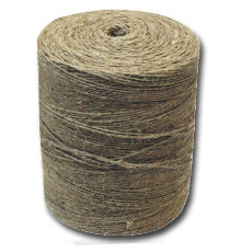 Шпагат банковский льняной, диаметр 1,5 мм, длина 1000 м, коричневый 