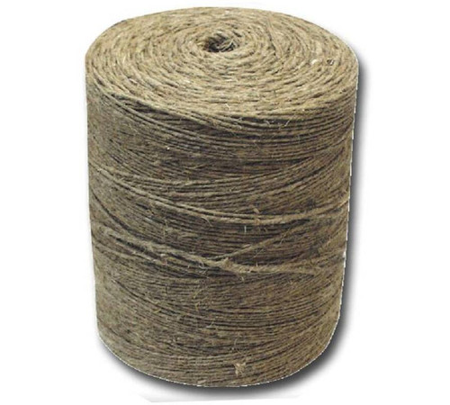 Шпагат банковский льняной, диаметр 1,5 мм, длина 1000 м, коричневый 