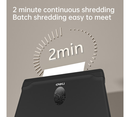 Шредер Deli, 4 уровень секретности,  10 литров