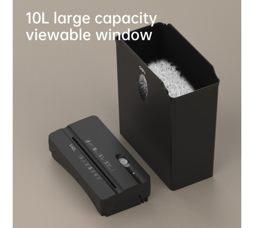 Шредер Deli, 4 уровень секретности,  10 литров