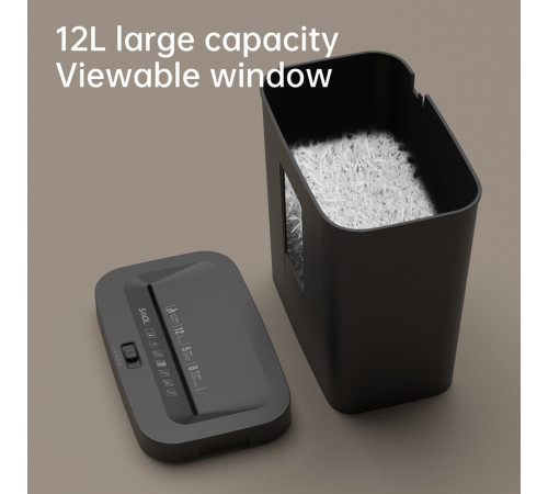 Шредер Deli, 4 уровень секретности,  12 литров