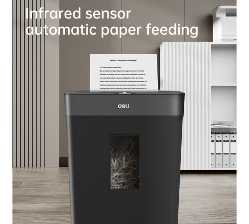 Шредер Deli, 4 уровень секретности, 15 литров