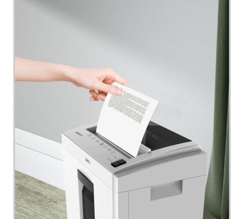 Шредер Deli, 4 уровень секретности (4х25мм), 8 листов, 16 литров