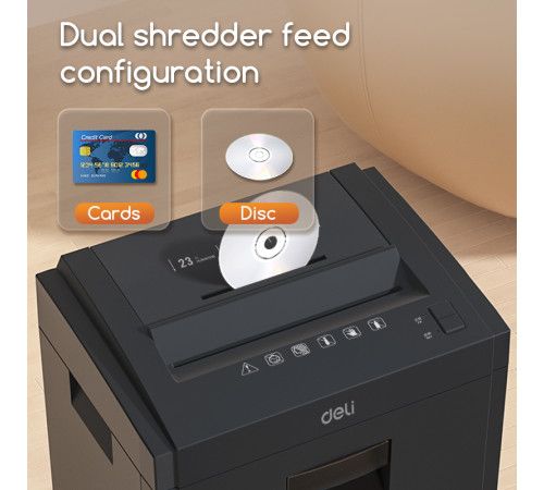 Шредер Deli, 5 уровень секретности,  23 литра