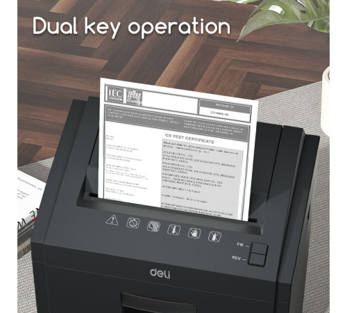 Шредер Deli, 5 уровень секретности,  23 литра