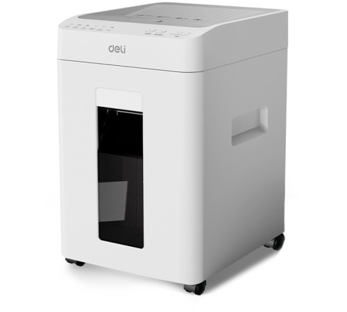 Шредер Deli, 5 уровень секретности (2x12мм), 100 листов, 26 литров, автоматический режим