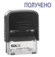 Штамп COLOP "ПОЛУЧЕНО" автоматическая оснастка, 38х14 мм