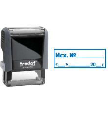 Штамп TRODAT "ИСХОДЯЩИЙ №" с датой, автоматический, 38х14 мм