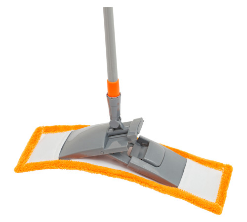 Швабра OfficeClean "Professional", телеск.  ручка 120см, пласт. флаун. 40см, насадка МОП микрофибра 