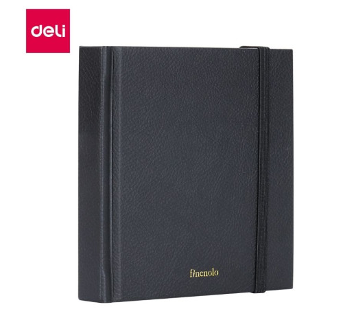 Скетчбук DELI "Finenolo ", 12 х 12 см, 40 л., 160 г/кв.м., черный