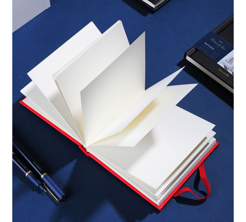 Скетчбук DELI "Finenolo ", 12 х 12 см, 40 л., 160 г/кв.м., красный