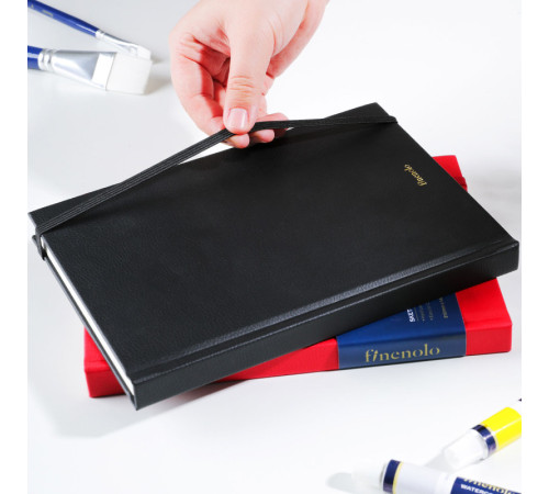 Скетчбук DELI "Finenolo ", А5, 40 л., 160 г/кв.м., красный