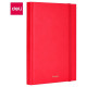 Скетчбук DELI "Finenolo ", А5, 40 л., 160 г/кв.м., красный