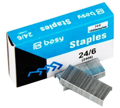 Скобы BASY для степлера №24/6, 1000 шт/кор