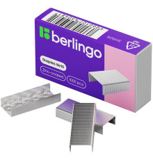 Скобы BERLINGO для степлера №10, 1000 шт/кор