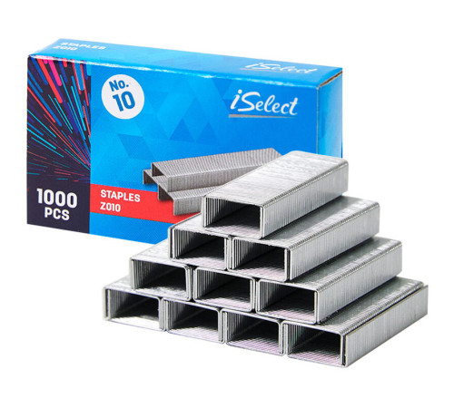Скобы DELI "i Select" для степлера №10 (15 листов), 1000 шт/кор