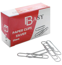 Скрепки BASY 50 мм, оцинкованные, 100 шт/упак