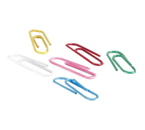 Скрепки BERLINGO 28 мм, цветные, 100 шт/упак