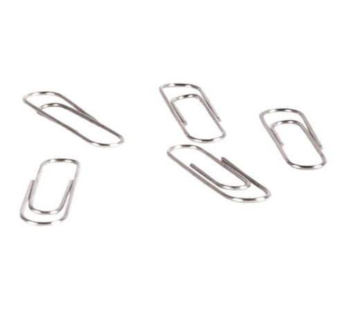 Скрепки BERLINGO 28 мм, никелированные, 100 шт/упак