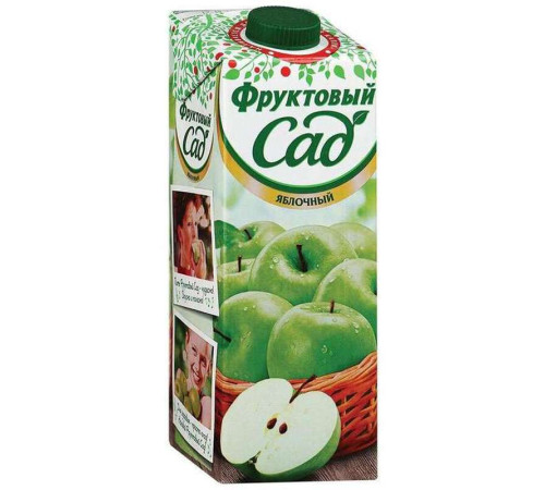 Сок "Фруктовый Сад", яблоко, 1 литр
