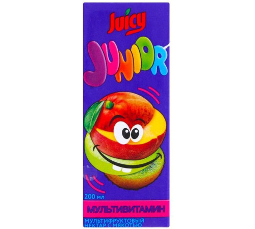 Сок "Juicy", мультивитамин, 200 мл.
