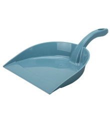 Совок для мусора IDEA, низкая ручка, ширина 23 см, пластик, серый/серо-голубой