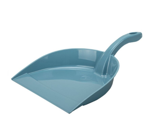 Совок для мусора IDEA, низкая ручка, ширина 23 см, пластик, серый/серо-голубой