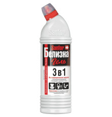 Средство чистящее отбеливающее Sanfor "Белизна-гель 3 в 1", 1 л.