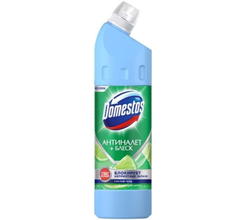 Средство чистящее универсальное Domestos "Антиналет+блеск. Освежающий цитрус", гель, без хлора, 750м