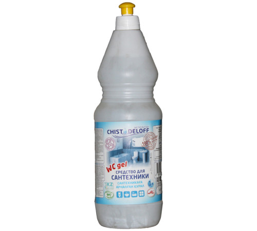 Средство для чистки сантехники Chistodeloff "WC gel", 1000 мл
