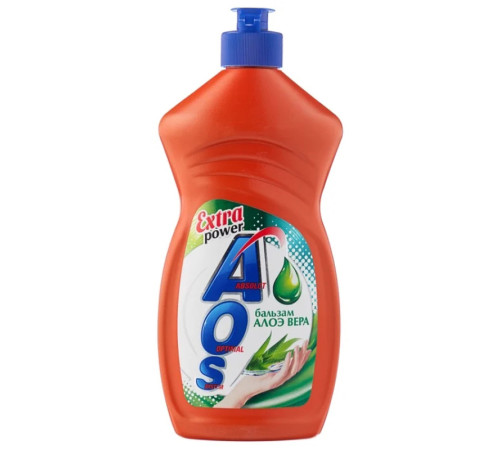 Средство для мытья посуды AOS "Бальзам. Алоэ Вера", 450 мл