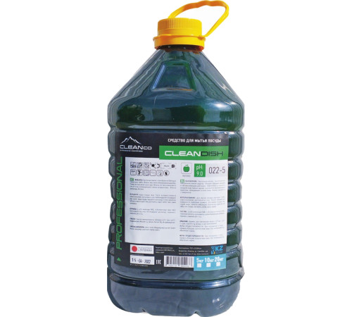 Средство для мытья посуды CleanDish "Яблоко", 5 л, ПЭТ
