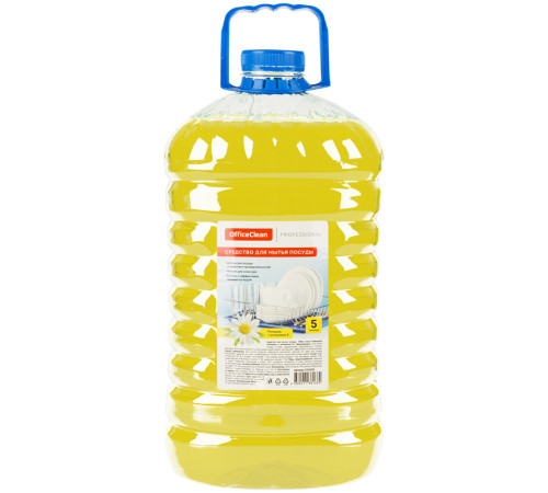 Средство для мытья посуды OfficeClean "Ромашка с витамином Е", ПЭТ, 5000 мл